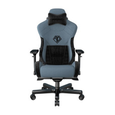 AndaSeat T-Pro II Premium Gaming Chair, 4D Armrests, Memory Foam Neck Pillow & Lumbar Support, Blue/Black | AD12XLLA-01-SB-F
